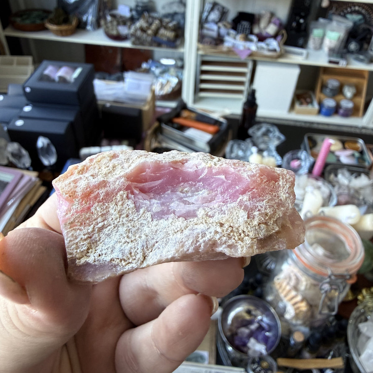 Pink Andean Opal - Boxed Specimen