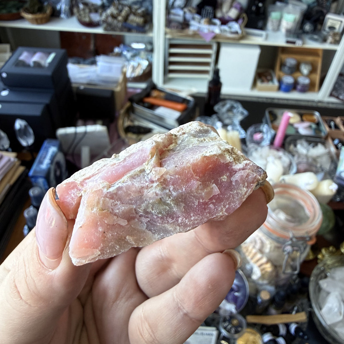 Pink Andean Opal - Boxed Specimen