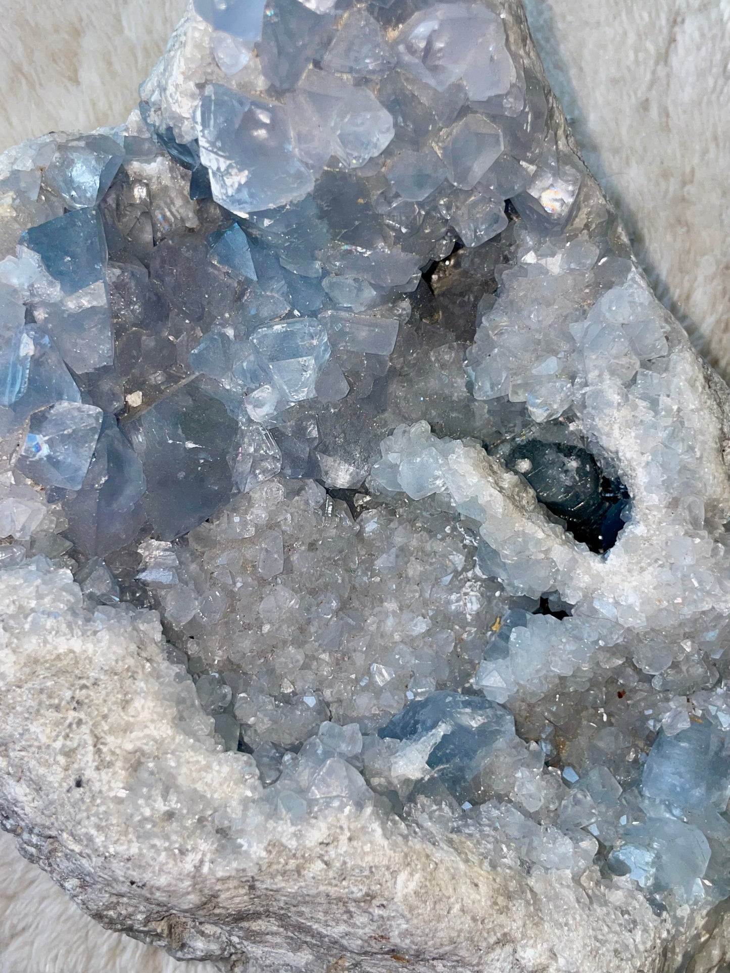 Celestite Cluster XL