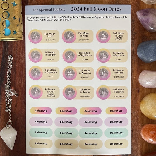 Sticker Sheet | 2024 Full Moon