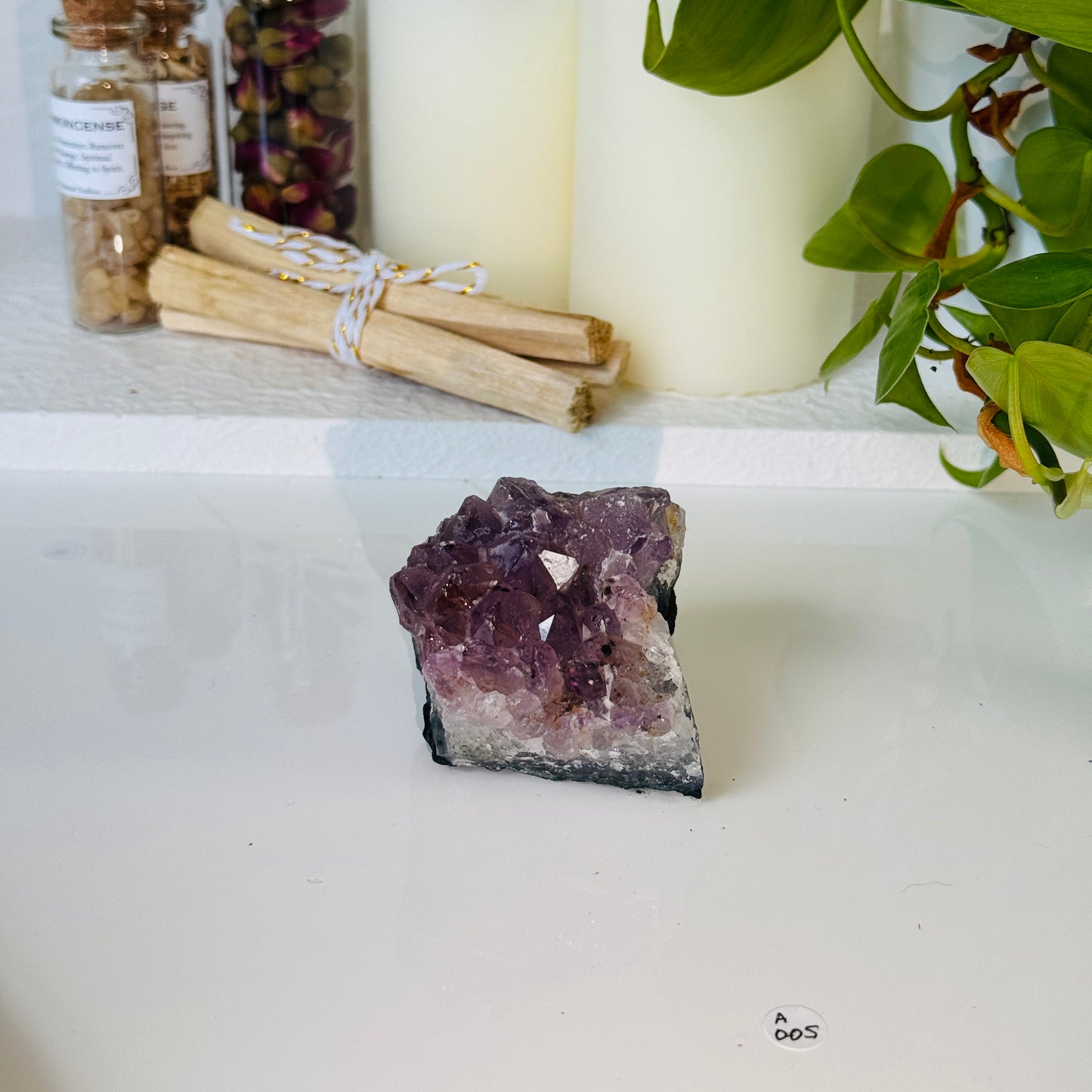 Amethyst Cluster A005 | Addictions - Protection - Intuition