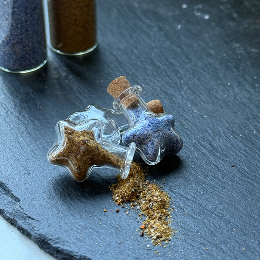 Glass Cork Vial - Star