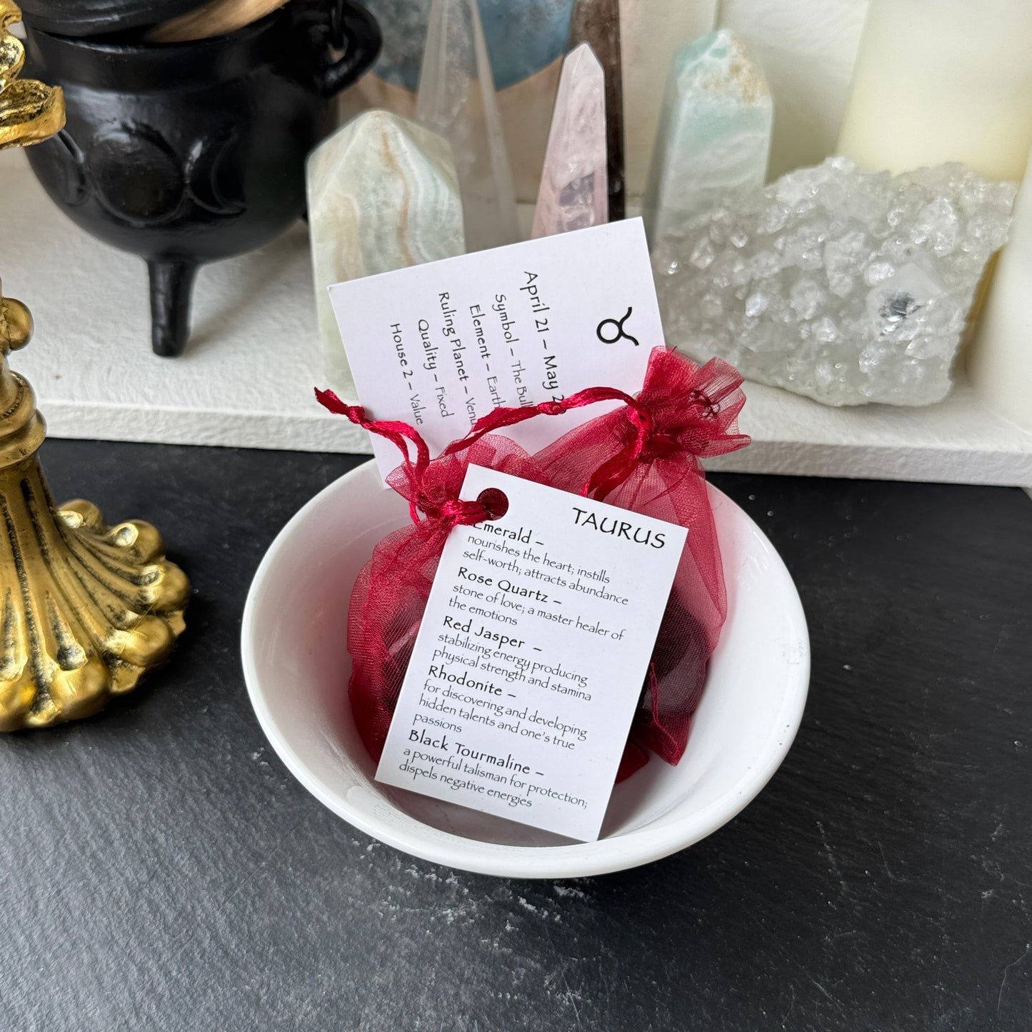 TAURUS ZODIAC CRYSTAL KIT