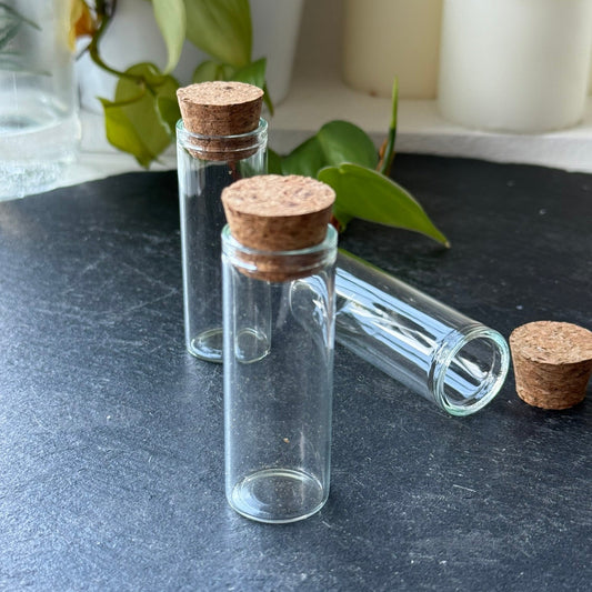 Glass Cork Vial (Medium)