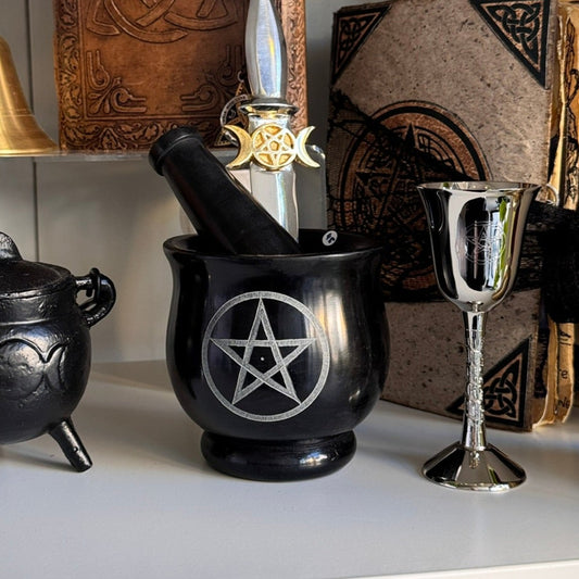 Mortar and Pestle Pentagram | Soapstone