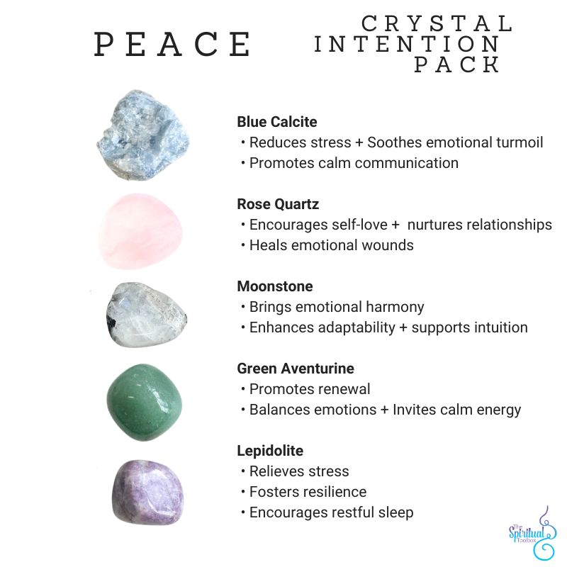 PEACE | Crystal Intention Pack