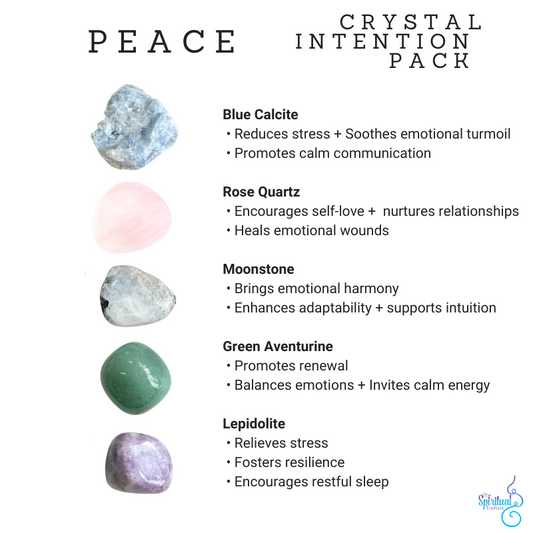 PEACE | Crystal Intention Pack