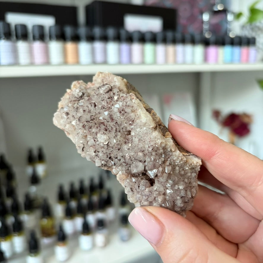 Quartz with Hematite Crystal Specimen | AUS