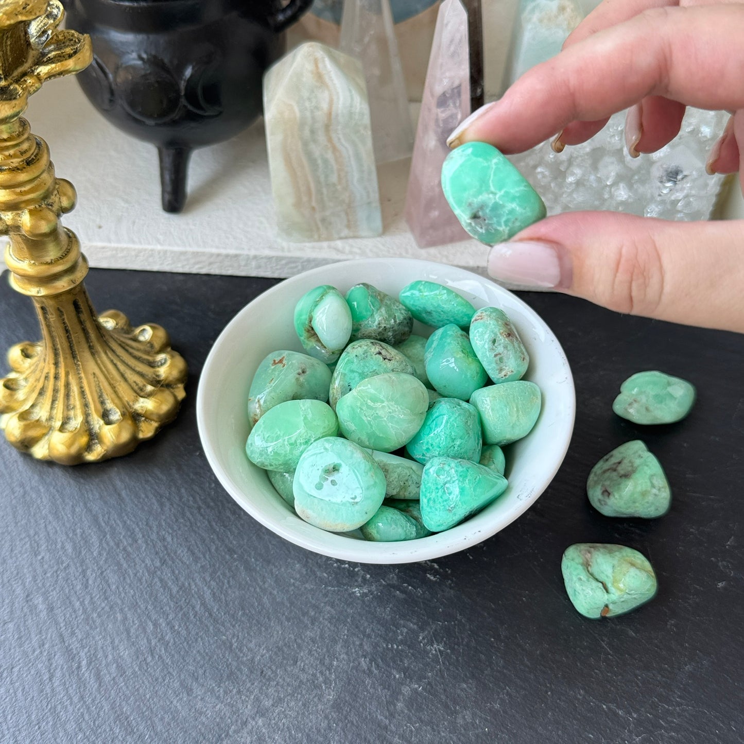 Chrysoprase Tumbled