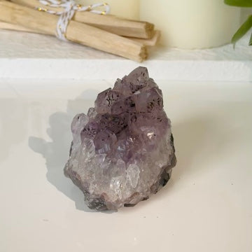 Amethyst Cluster A003 | Addictions - Protection - Intuition