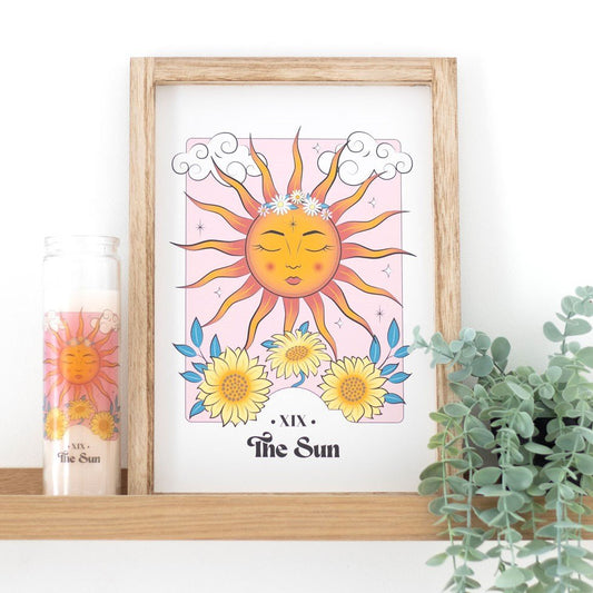 The Sun Celestial Dreams Wooden Framed Wall Print