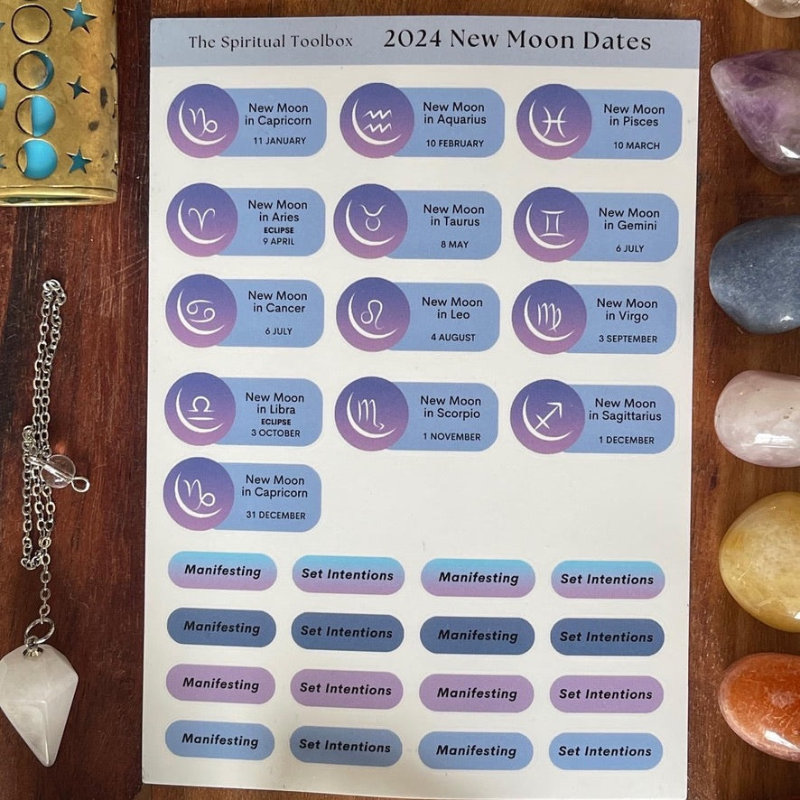 Sticker Sheet | 2024 New Moon