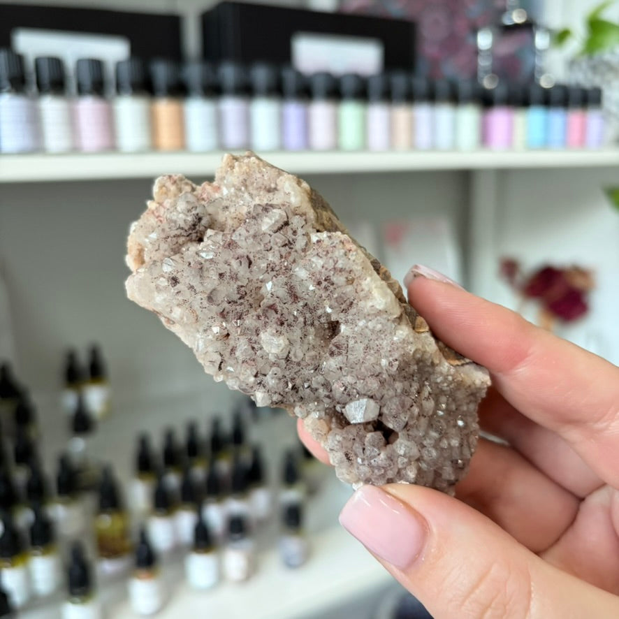 Quartz with Hematite Crystal Specimen | AUS