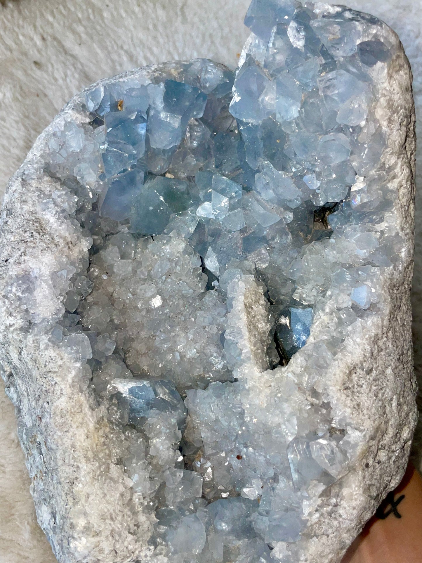 Celestite Cluster XL