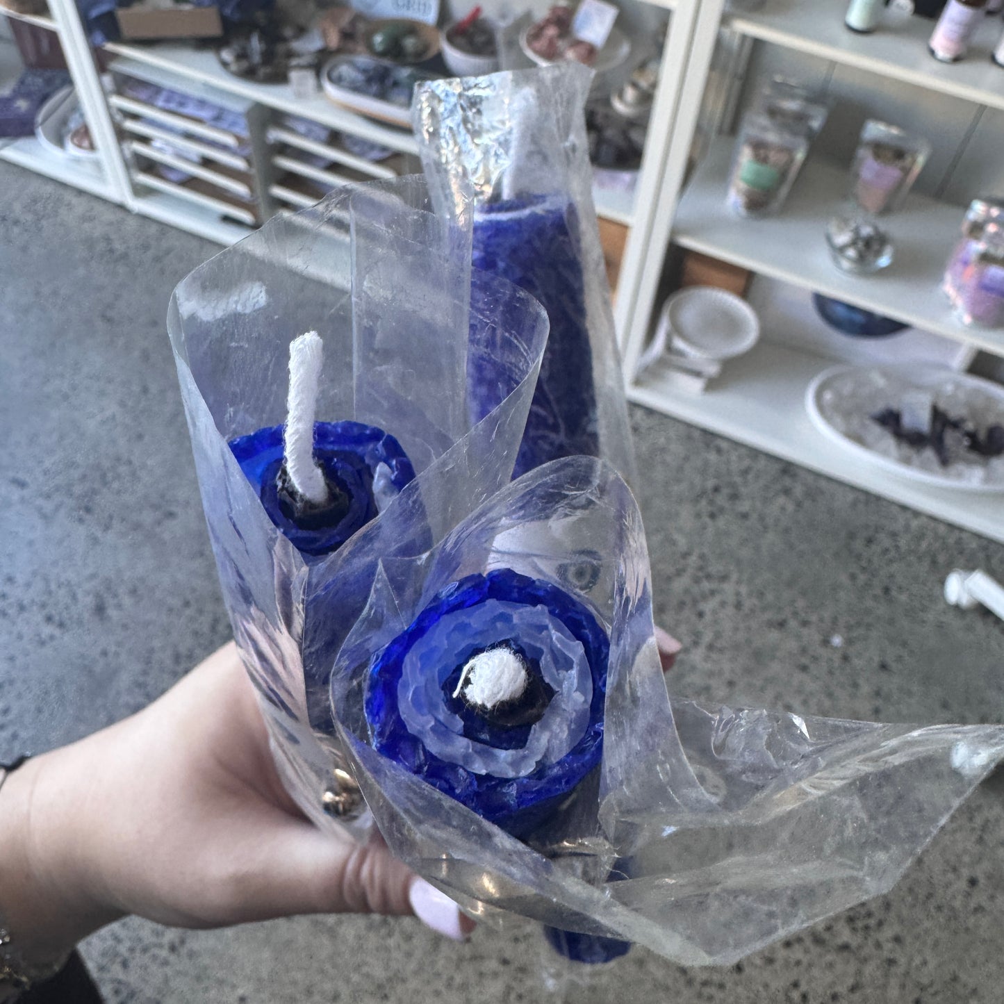 Evil Eye Beeswax Candle