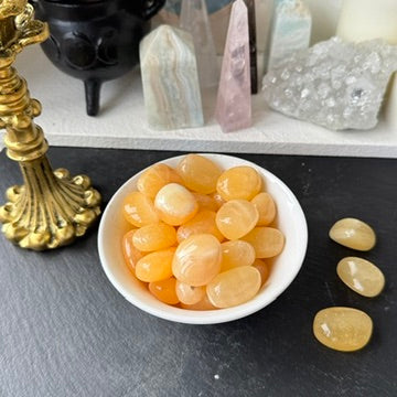 Orange Calcite Tumbled