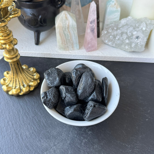 Black Tourmaline XL Freeform Tumble