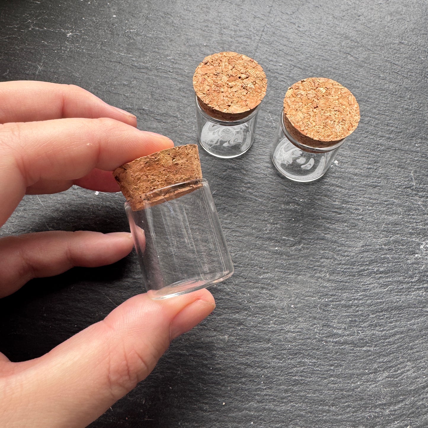Glass Cork Vial (Small)
