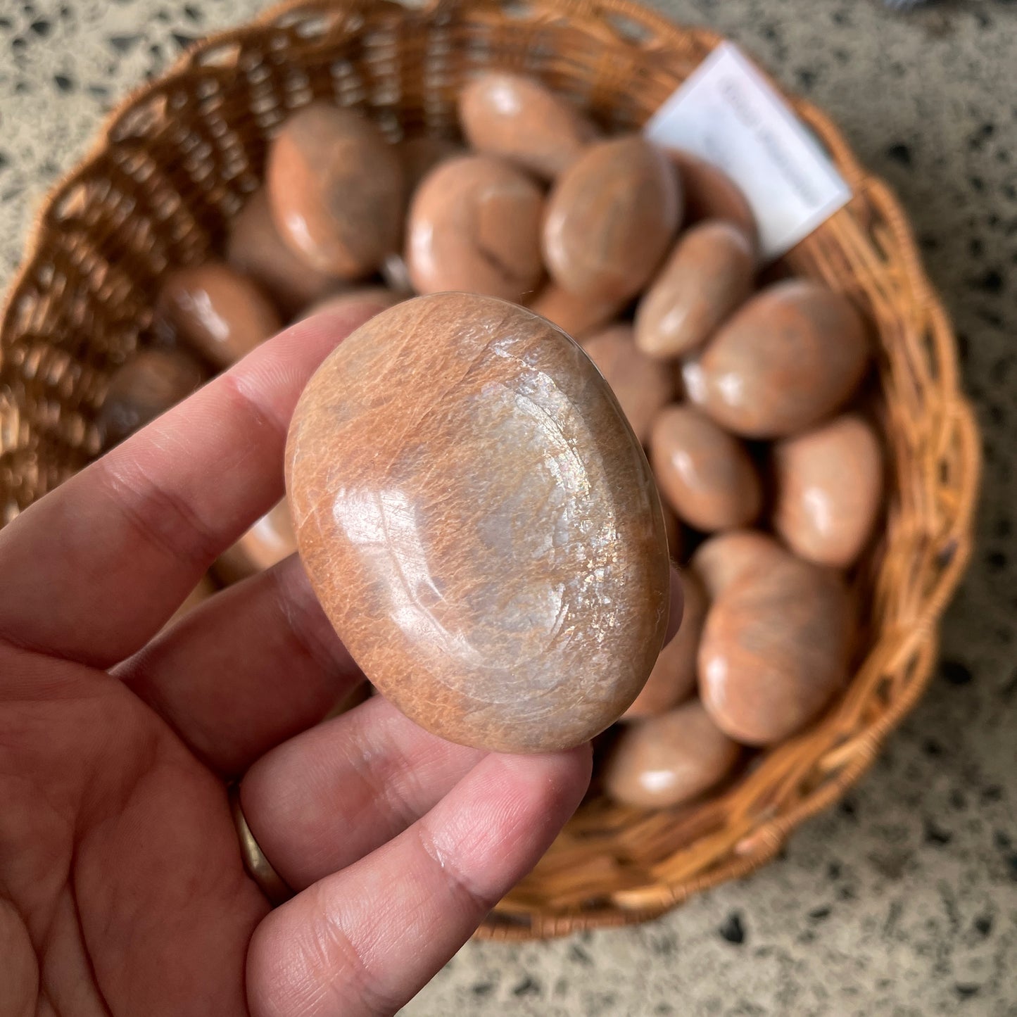 Peach Moonstone Palmstone