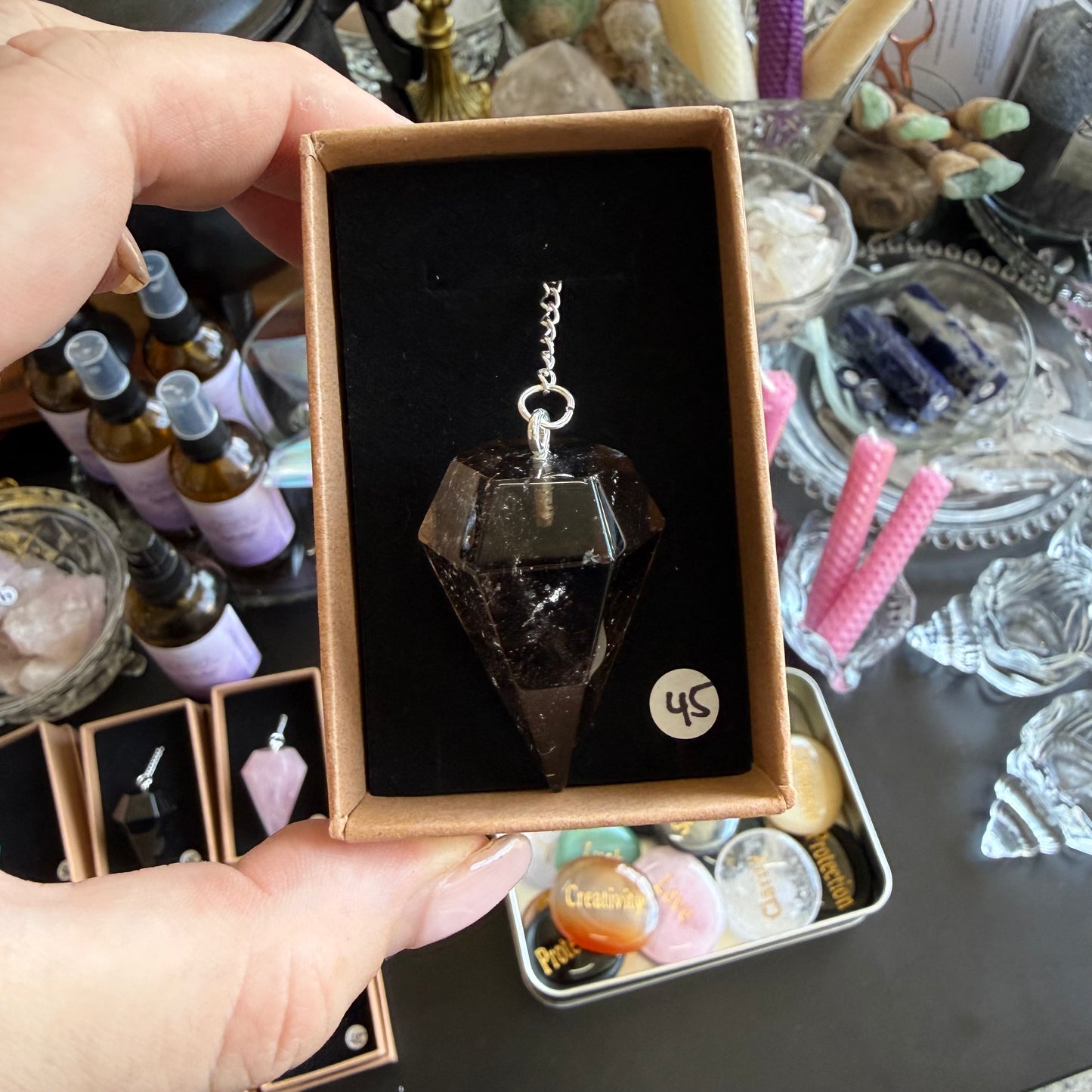 Smoky Quartz Pendulum - Chunky