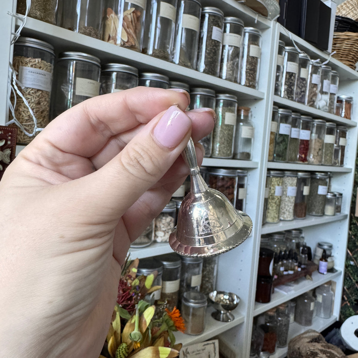 Silver Triquetra Bell