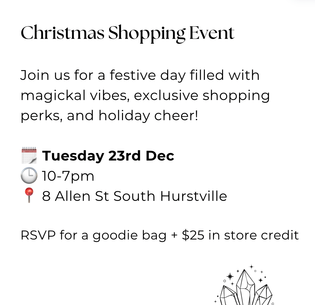 Witchmas Shopping Event RSVP