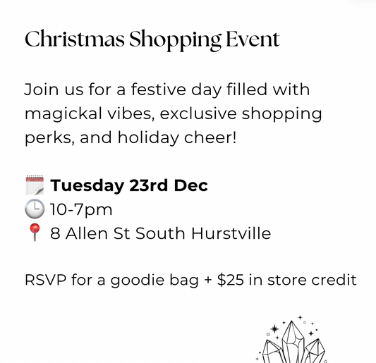 Witchmas Shopping Event RSVP