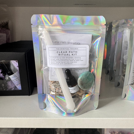 Clear Path Ritual Kit packaging with a white background