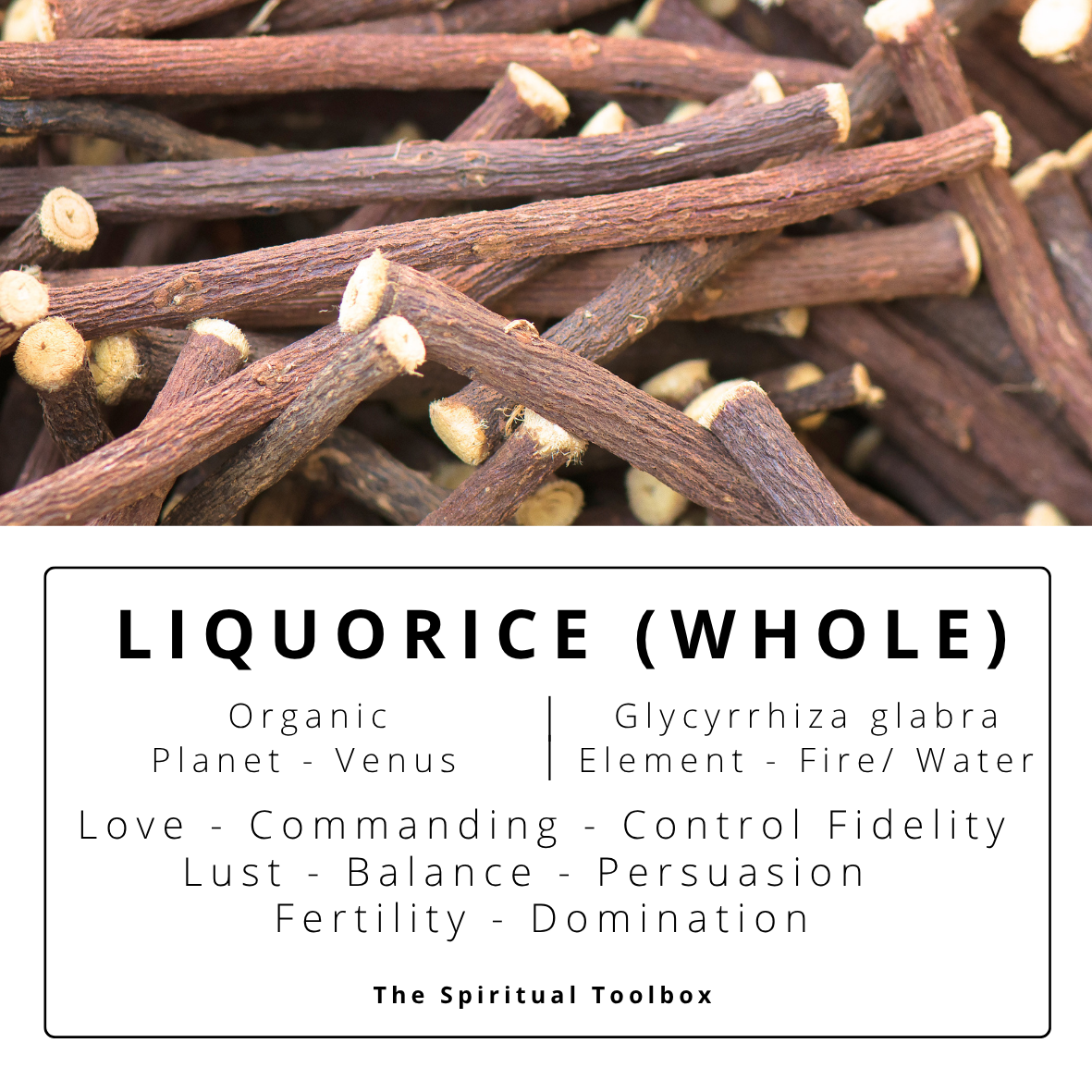 Liquorice Root (Whole Stick) | Persuasion - Commanding - Lust - Control