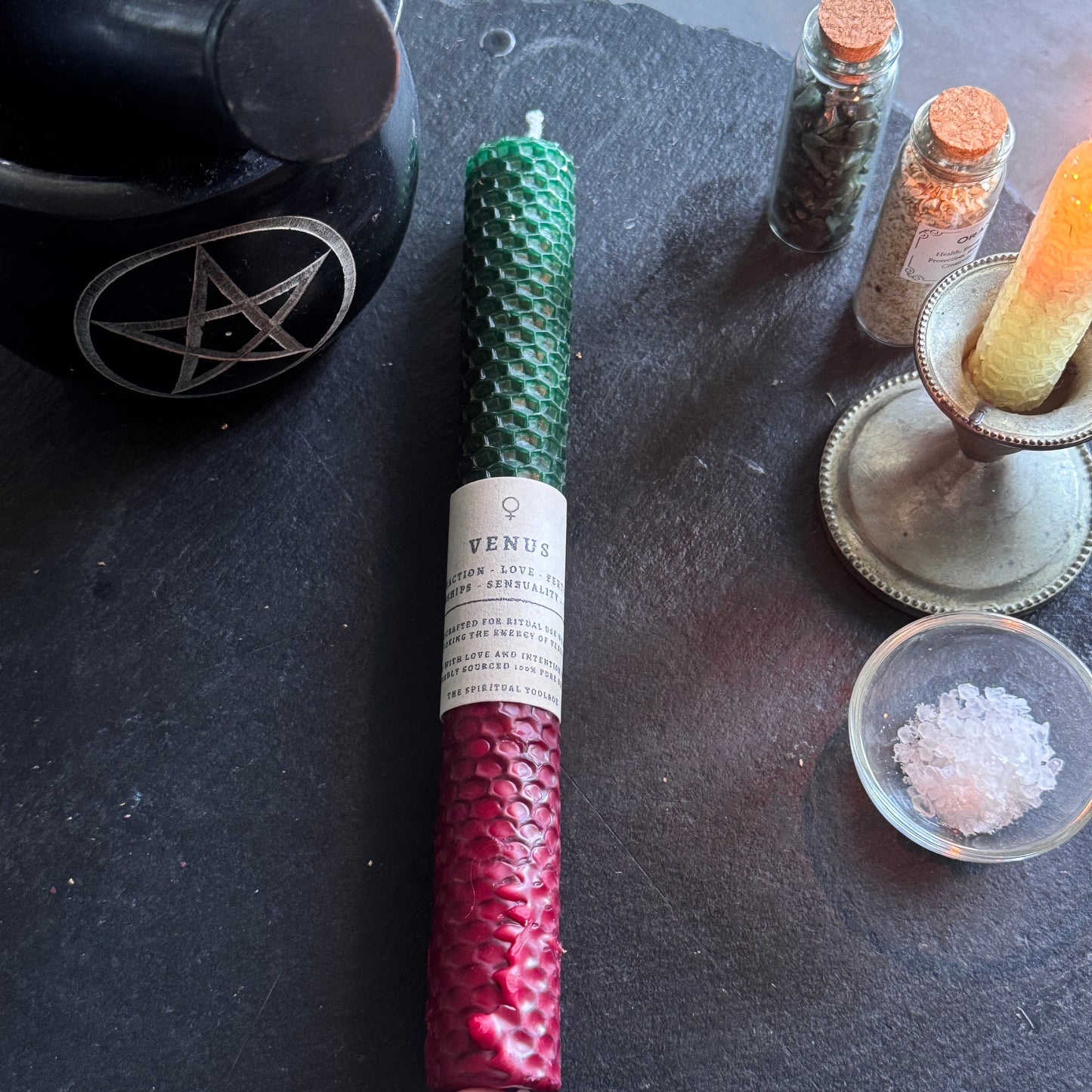 Venus Planetary Magick | Beeswax Altar Candle