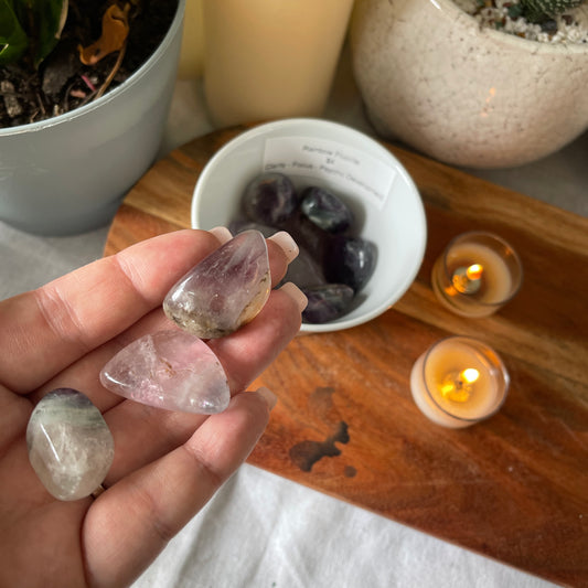 Rainbow Fluorite - Tumbled