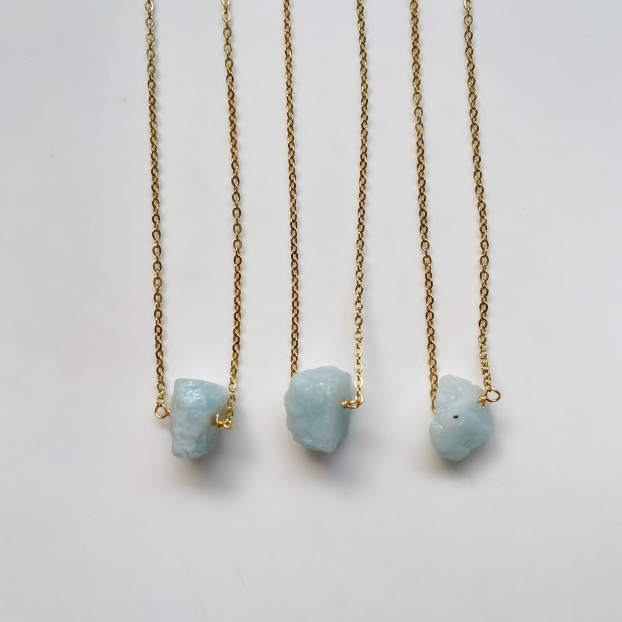 Raw Crystal Necklace | Gold