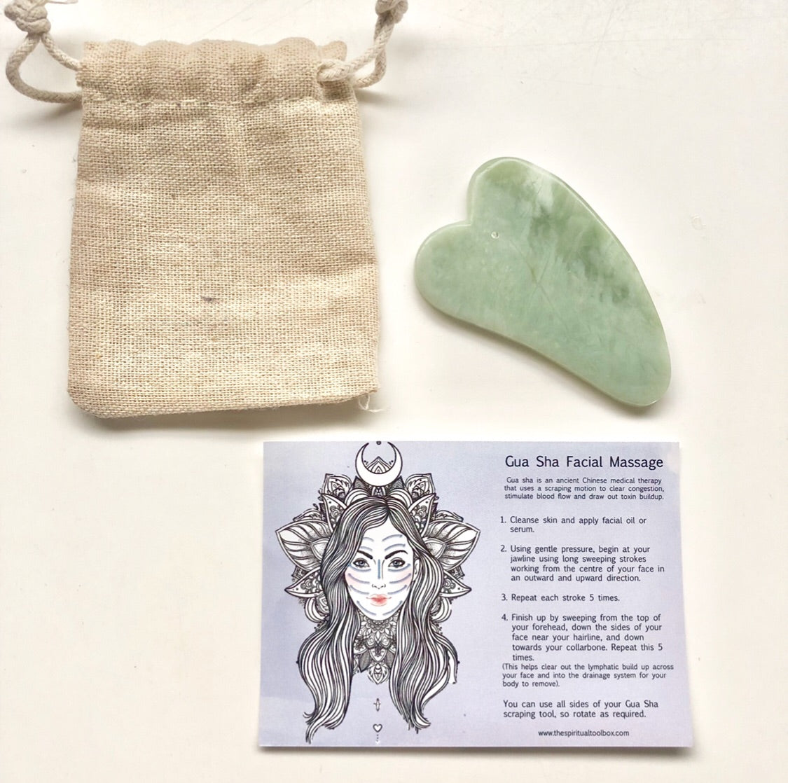 Jade facial massage(Tool for Gua Sha)